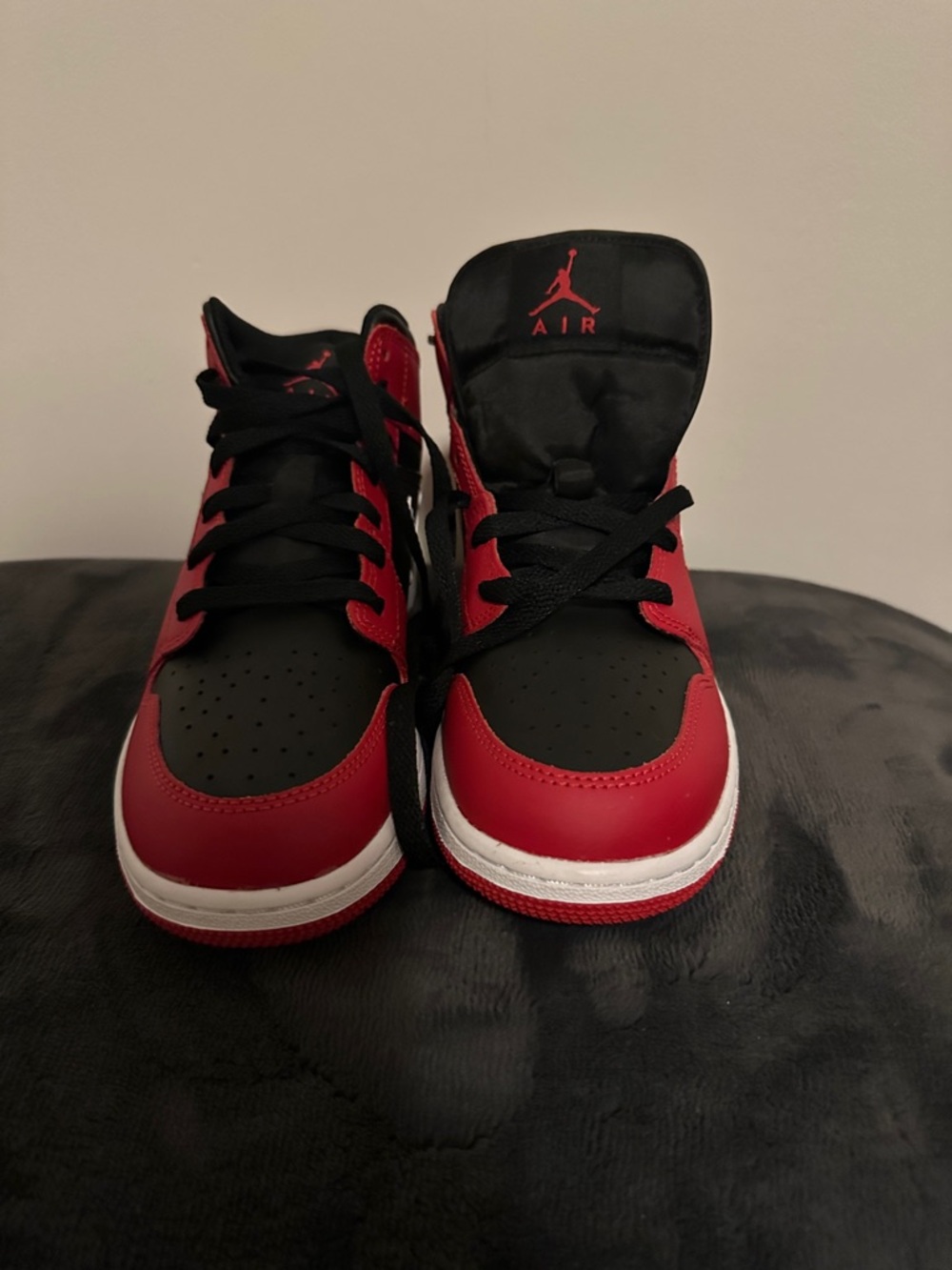 Jordan Kids Red and Black High-Top Sneakers DQ8423 061